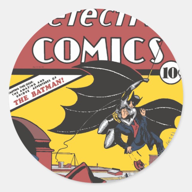 Sticker Rond Dessins de détective #27 (Devant)