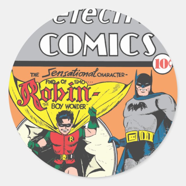 Sticker Rond Dessins de détective #38 (Devant)
