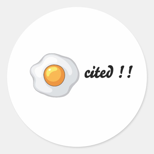 Sticker Rond Dessous de verre cité par les oeufs (Devant)