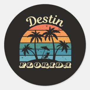 Sticker Rond Destin Floride