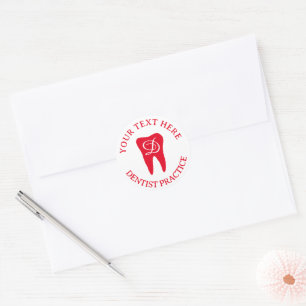 Sticker Rond Détenteur dentiste dentiste porte-dents