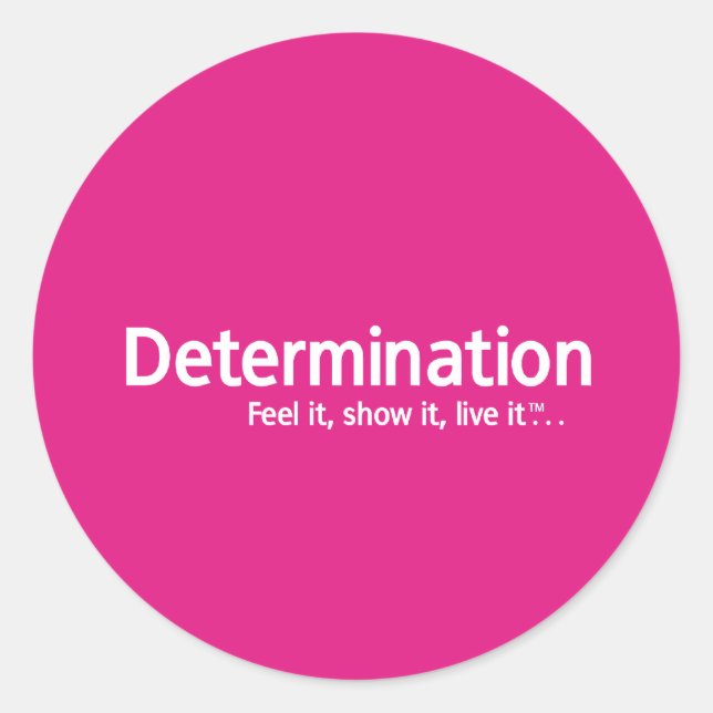 Sticker Rond Détermination - pensée Shapers™ (Devant)