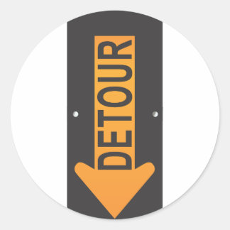 Sticker Rond Détour