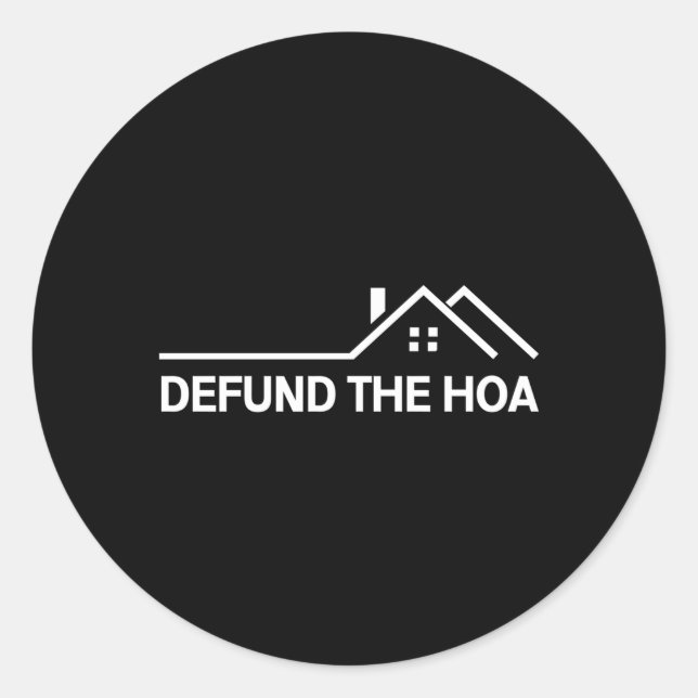 Sticker Rond Détruisez Le Hoa (Devant)