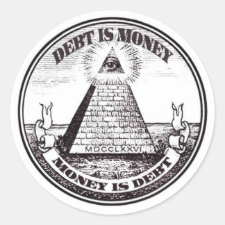 Sticker Rond dette est argent