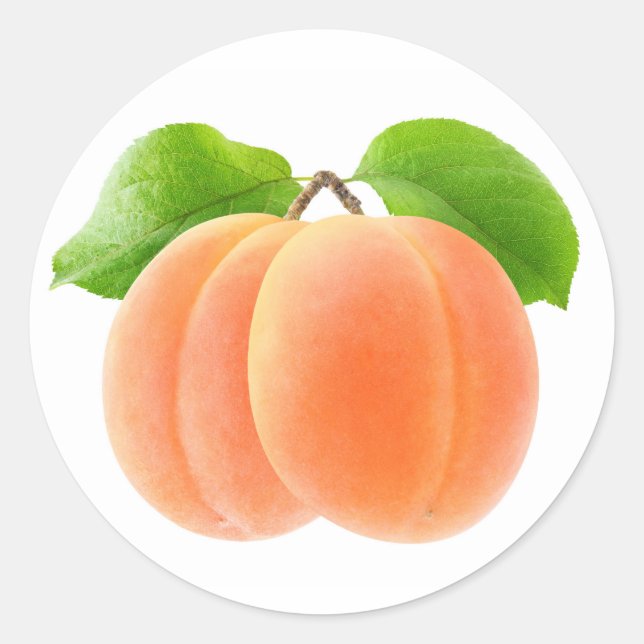 Sticker Rond Deux abricots (Devant)