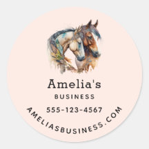 Deux beaux chevaux Western Boho Business