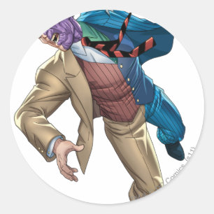 Sticker Rond Deux chutes Face