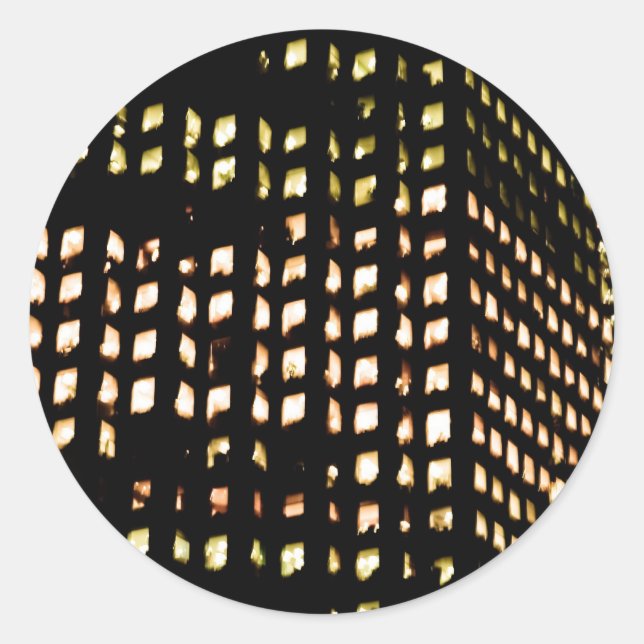 Sticker Rond deux côtés haut (Devant)