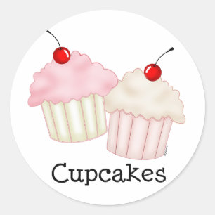Sticker Rond Deux grands petits gâteaux
