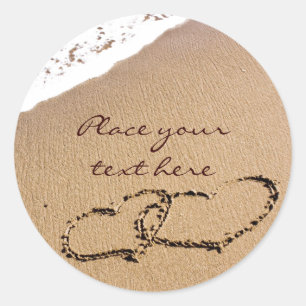 Sticker Rond Deux Hearts