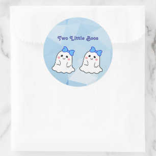 Sticker Rond Deux Lieux Boos Twin Halloween Thème