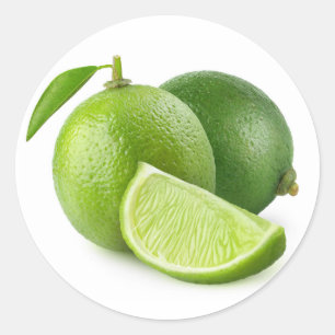 Sticker Rond Deux limes frais