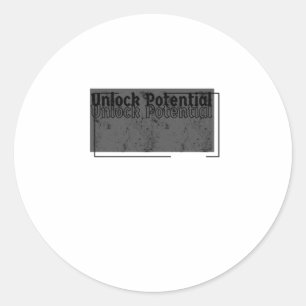 Sticker Rond Déverrouiller la possibilité d'une conception mini