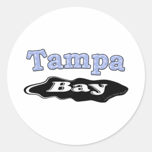 Sticker Rond Déversement d'hydrocarbures de Tampa Bay (Devant)