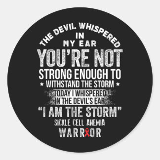 Sticker Rond Devil4- Anémie de la faucille Soutien de sensibili