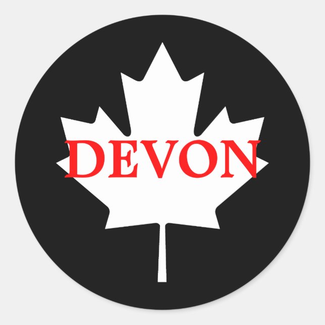 Sticker Rond Devon (Devant)