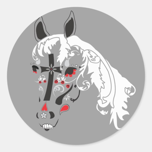 Sticker Rond dia de los muertos (Devant)