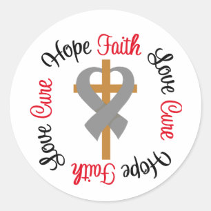 Sticker Rond Diabète Foi Espoir Aimer Croix