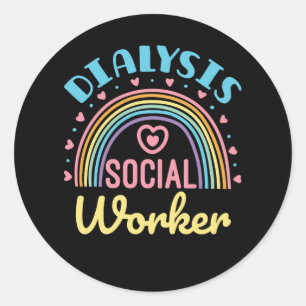 Sticker Rond Dialyse Social Travailleur Renal LCSW
