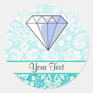 Sticker Rond Diamant ; mignon
