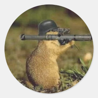 Sticker Rond Die Fox