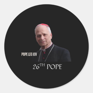 Sticker Rond Dieu bénisse le pape Léon Xiv 26e pape