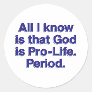 Sticker Rond Dieu est pour la vie