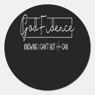 Sticker Rond Dieu Fidence Foi Eglise chrétiens Jésus