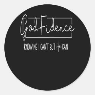 Sticker Rond Dieu Fidence Foi Eglise chrétiens Jésus