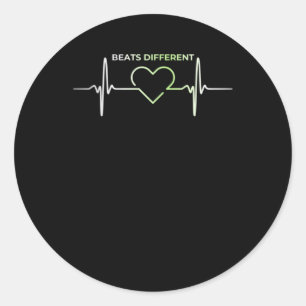 Sticker Rond Différents rythmes
