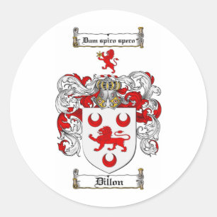 STICKER ROND DILLON FAMILLE CREST - DILLON BRAS
