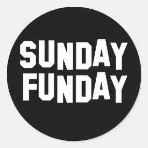 Sticker Rond Dimanche