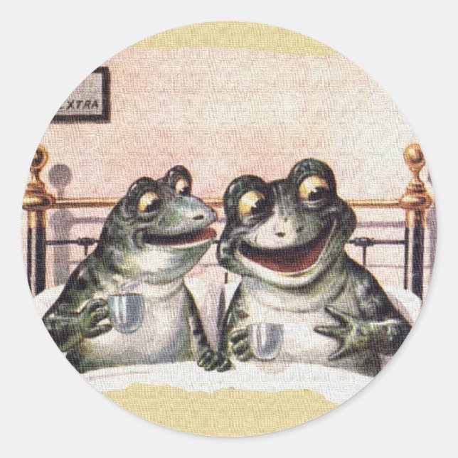 Sticker Rond Dimanche matin (Devant)