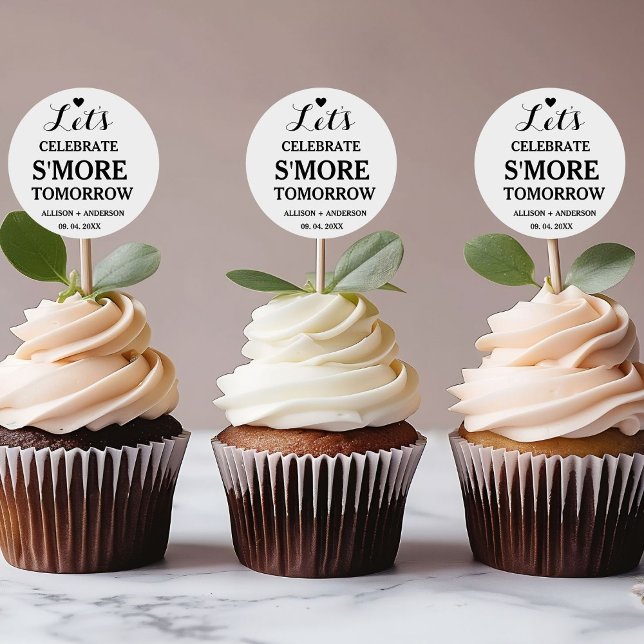 Sticker Rond Dîner de répétition Fêtons S'more Love (Créateur téléchargé)