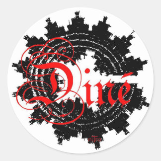 Sticker Rond dinez