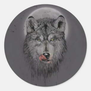 Sticker Rond Dinner time (dark version)