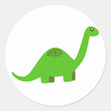 Sticker rond Dinosaur