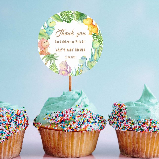 Sticker Rond Dinosaur Baby (Créateur téléchargé)