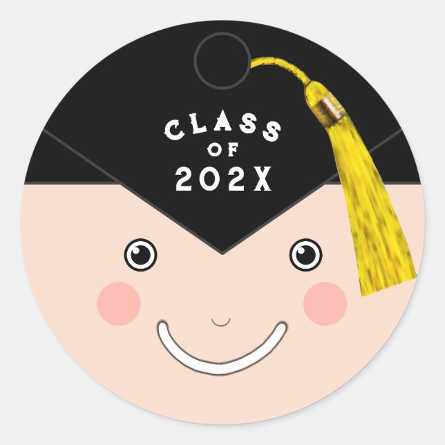 Sticker Rond Diplôme (Devant)