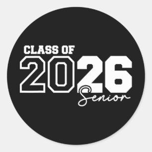 Sticker Rond Diplômé 2026 Remise des diplômes Cl de 2026 Derniè