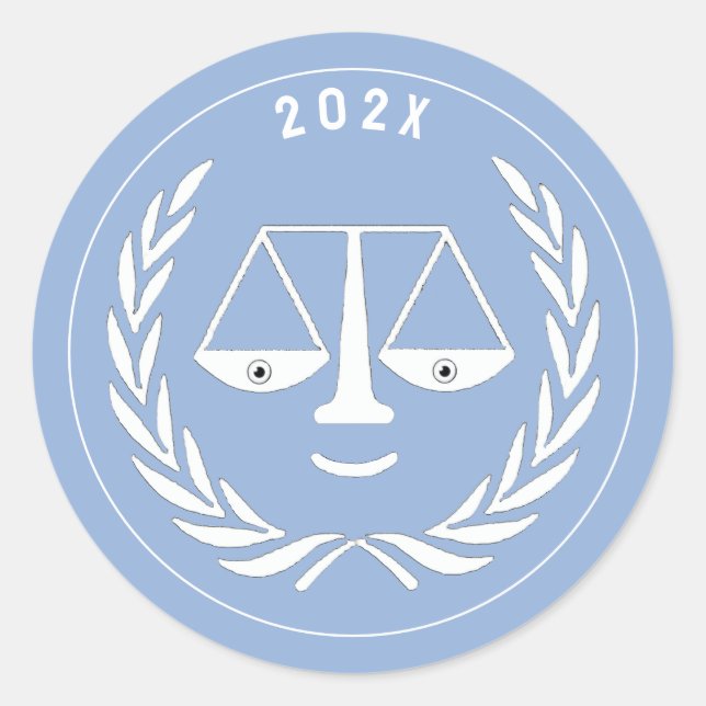 Sticker Rond Diplôme de l'École de droit des avocats 2025 (Devant)