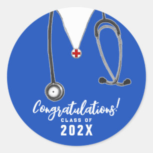 Sticker Rond Diplôme de l'école de soins infirmiers