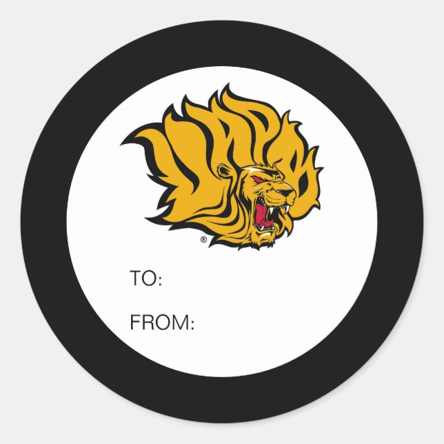 Sticker Rond Diplôme de l'UAPB Golden Lions (Devant)