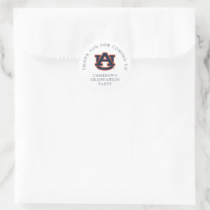 Sticker Rond Diplôme de l'Université d'Auburn Auburn Tigers