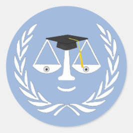 Sticker Rond Diplôme d'études de droit
