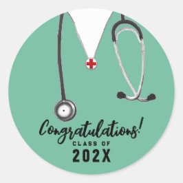 Sticker Rond Diplôme en infirmière 2025
