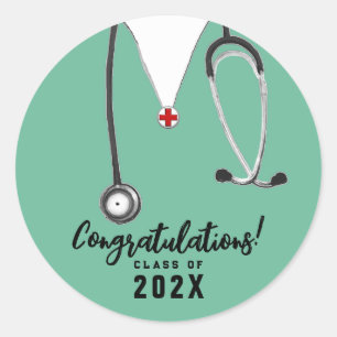 Sticker Rond Diplôme en infirmière 2025