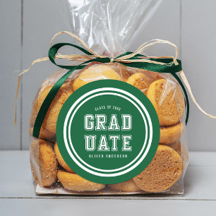 Sticker Rond Diplômé en variation de couleur de l'Arrière - pla