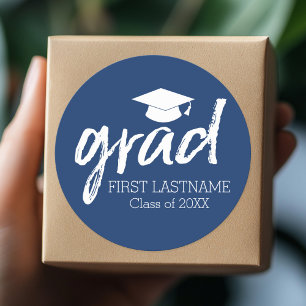 Sticker Rond Diplômé Lettres Modernes Diplômé
